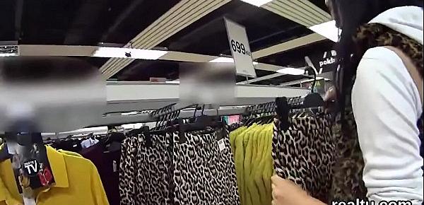  Exquisite czech teen gets tempted in the shopping centre and drilled in pov